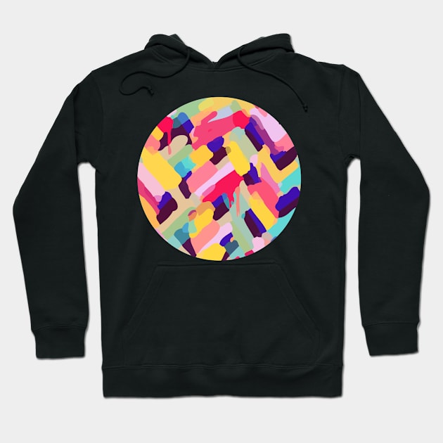 Modern abstract geometric texture digital image Hoodie by dvongart